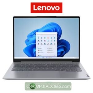 Notebook Empresarial Lenovo ThinkBook 14 G6 IRL (21NQ000CBR) Intel Core i7-13700H (14C/20T, até 5,0 GHz, 24MB), 16GB DDR5‑5200, SSD 512GB M.2 PCIe NVMe, Grafico Integrado, Tela 14" WUXGA (1920×1200) IPS 300 nits antirreflexo, Webcam FHD 1080p c/ privacy shutter, Áudio Realtek ALC3287 c/ Dolby Audio, Wi‑Fi 6 e Bluetooth 5.3, USB 3.2 / USB‑C (DP 1.4/PD) / Thunderbolt 4 / HDMI 2.1 / RJ‑45 / ComboJack / Leitor SD, TPM 2.0 e Fingerprint, Cinza, 1,38 kg, Windows 11 Pro, Garantia 12 meses Lenovo Brasil